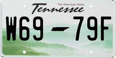 TN license plate W6979F