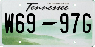 TN license plate W6997G