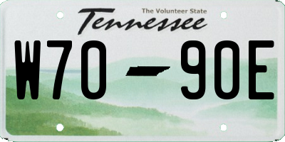 TN license plate W7090E