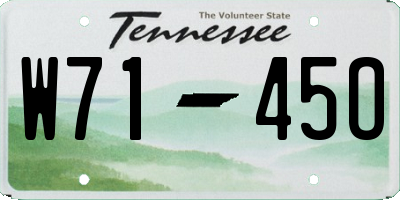 TN license plate W7145O