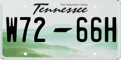 TN license plate W7266H