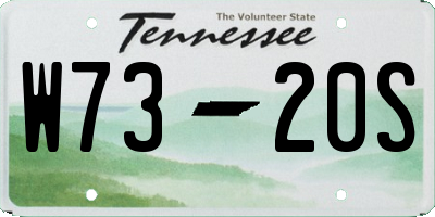 TN license plate W7320S