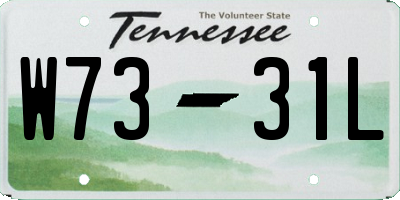 TN license plate W7331L