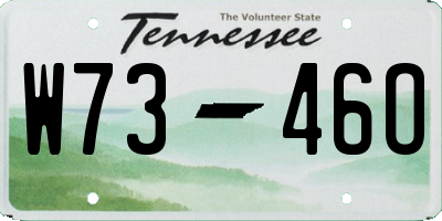 TN license plate W7346O