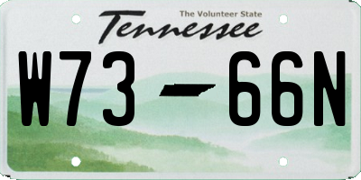 TN license plate W7366N