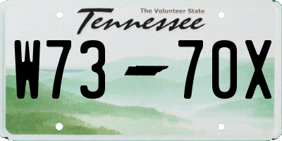 TN license plate W7370X