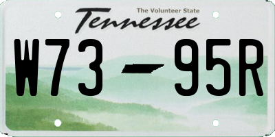 TN license plate W7395R