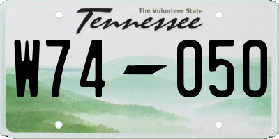 TN license plate W7405O