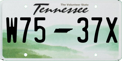 TN license plate W7537X