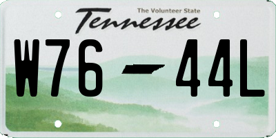 TN license plate W7644L