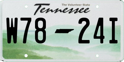 TN license plate W7824I