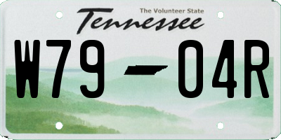 TN license plate W7904R
