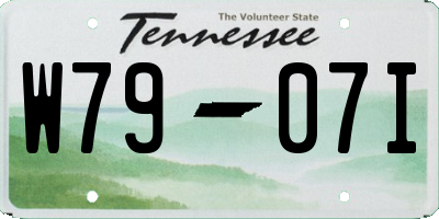TN license plate W7907I