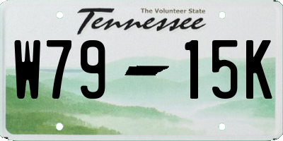 TN license plate W7915K