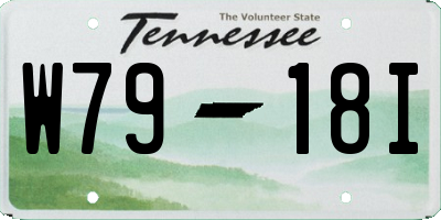 TN license plate W7918I