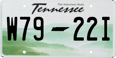 TN license plate W7922I