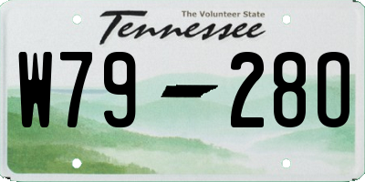 TN license plate W7928O