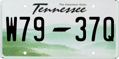TN license plate W7937Q