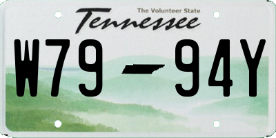 TN license plate W7994Y