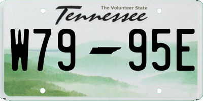 TN license plate W7995E