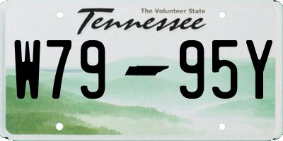 TN license plate W7995Y