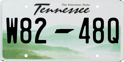 TN license plate W8248Q