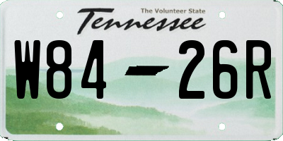 TN license plate W8426R
