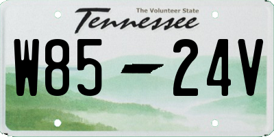 TN license plate W8524V