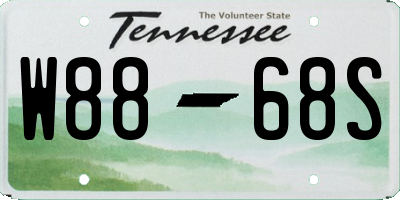 TN license plate W8868S