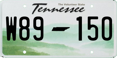 TN license plate W8915O