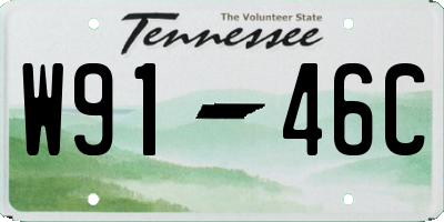 TN license plate W9146C
