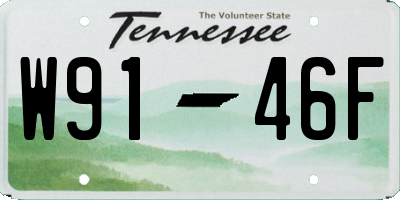 TN license plate W9146F