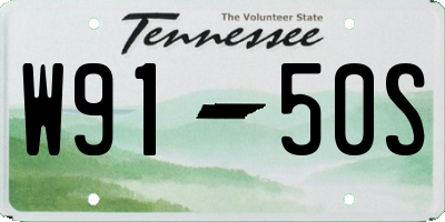 TN license plate W9150S
