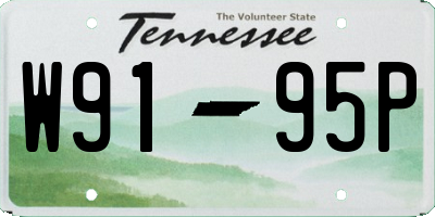 TN license plate W9195P