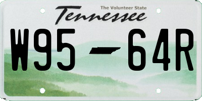 TN license plate W9564R