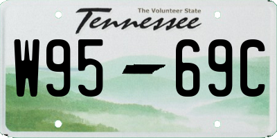 TN license plate W9569C