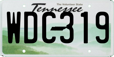 TN license plate WDC319