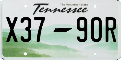 TN license plate X3790R