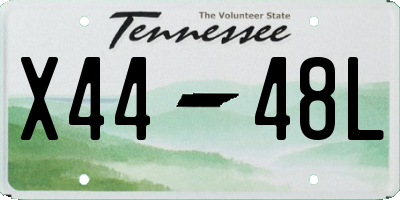 TN license plate X4448L