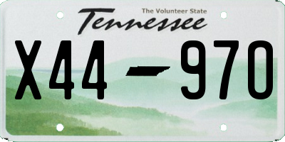 TN license plate X4497O