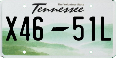 TN license plate X4651L