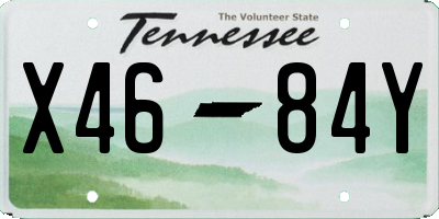 TN license plate X4684Y