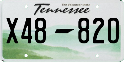TN license plate X4882O