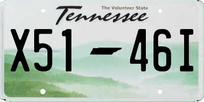 TN license plate X5146I