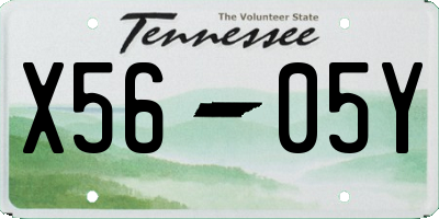 TN license plate X5605Y