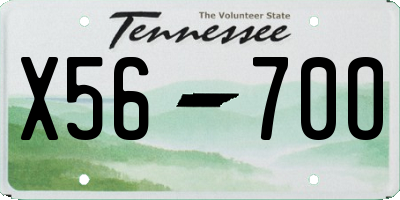 TN license plate X5670O