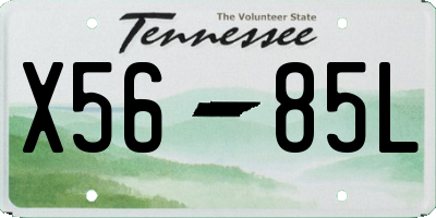 TN license plate X5685L