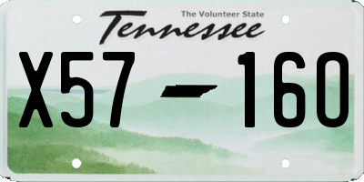 TN license plate X5716O
