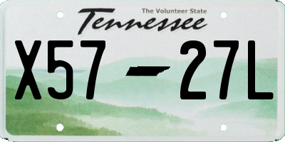 TN license plate X5727L