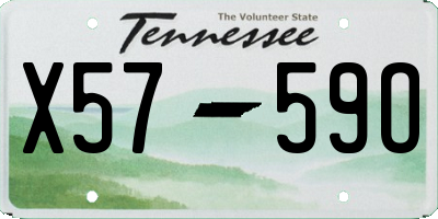 TN license plate X5759O